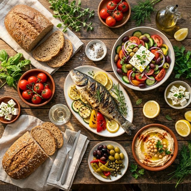 Menú Semanal Mediterráneo: 2000 kcal Equilibrado con Lista de la Compra