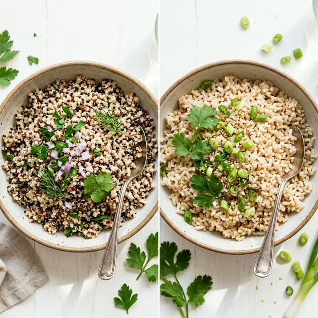 Quinoa vs Arroz Integral: ¿Cuál es Mejor? Comparativa Nutricional 2026