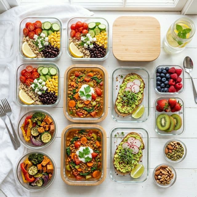 Menú Semanal Vegetariano: 7 Días con 1800 kcal y +80g de Proteína